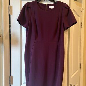 Calvin Klein Size 14 Plum Dress